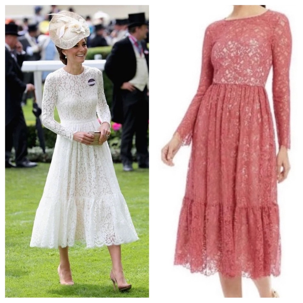 Adrianna Papel Lace Midi Dress